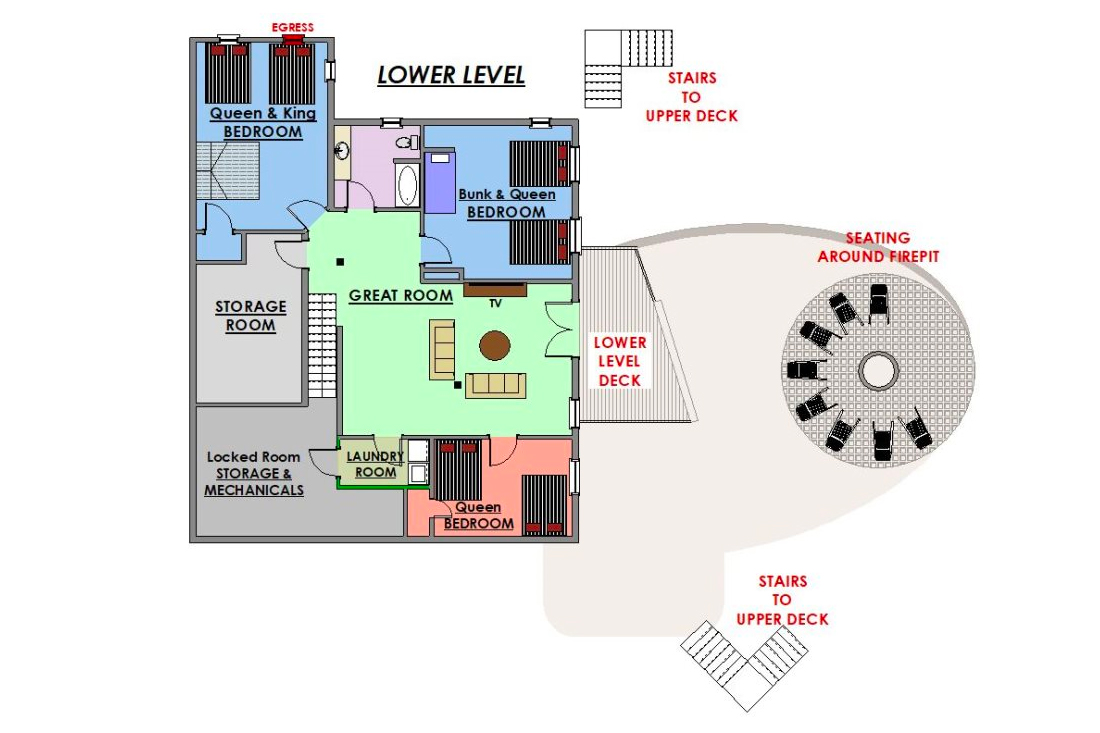 Redmond Chalet - Floor Plan