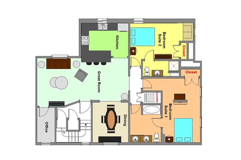 The Suites - Rochester, NY Rental Apartment Floor Plan